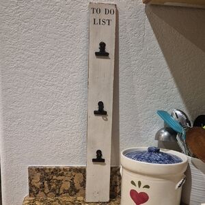 Rustic White To-Do List Wall Decor